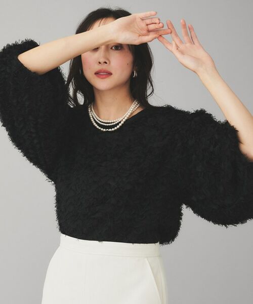 UNTITLED / アンタイトル シャツ・ブラウス | 【Mewl】ふわふわジャカードブラウス | 詳細6