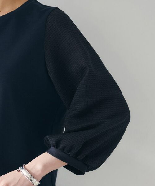 UNTITLED / アンタイトル カットソー | 【二の腕カバー/オンオフ】袖シアー ドッキングプルオーバー | 詳細17