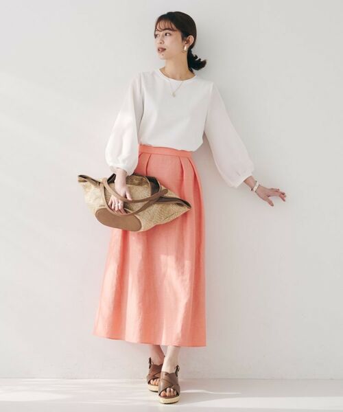 UNTITLED / アンタイトル カットソー | 【二の腕カバー/オンオフ】袖シアー ドッキングプルオーバー | 詳細3