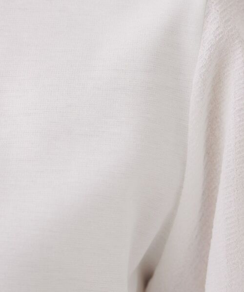UNTITLED / アンタイトル カットソー | 【二の腕カバー/オンオフ】袖シアー ドッキングプルオーバー | 詳細4