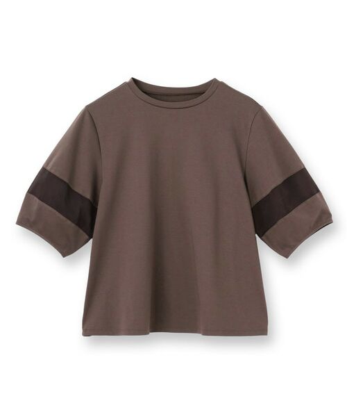 UNTITLED / アンタイトル カットソー | 【二の腕カバー/接触冷感】袖オーガンジープルオーバー | 詳細1