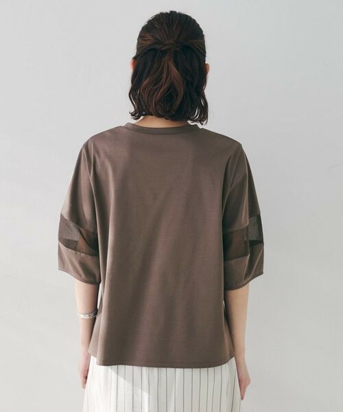 UNTITLED / アンタイトル カットソー | 【二の腕カバー/接触冷感】袖オーガンジープルオーバー | 詳細16