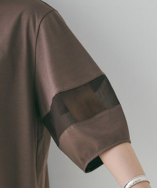 UNTITLED / アンタイトル カットソー | 【二の腕カバー/接触冷感】袖オーガンジープルオーバー | 詳細18