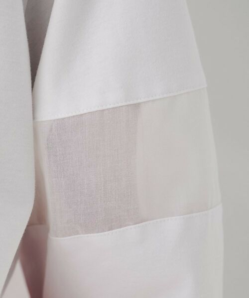 UNTITLED / アンタイトル カットソー | 【二の腕カバー/接触冷感】袖オーガンジープルオーバー | 詳細5