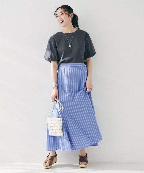 UNTITLED / アンタイトル カットソー | 【二の腕カバー/洗える】袖シアーバルーンプルオーバー | 詳細8