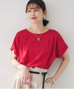 UNTITLED / アンタイトル カットソー | 【洗える】タック入りフレンチスリーブプルオーバー