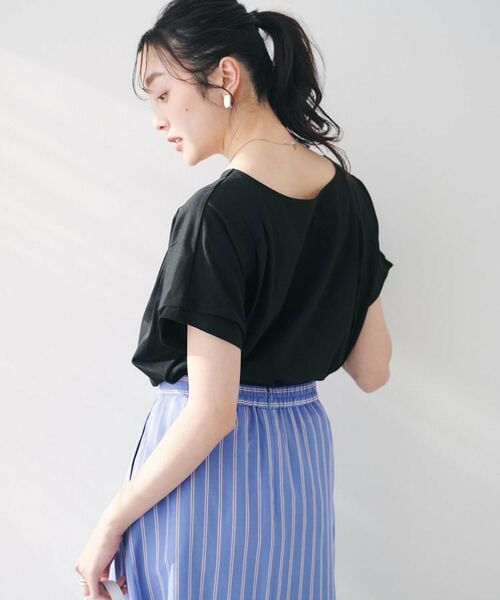 UNTITLED / アンタイトル カットソー | 【洗える】タック入りフレンチスリーブプルオーバー | 詳細10