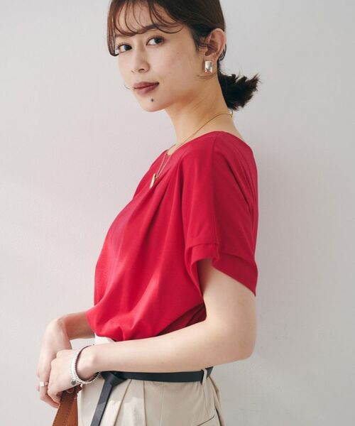 UNTITLED / アンタイトル カットソー | 【洗える】タック入りフレンチスリーブプルオーバー | 詳細20