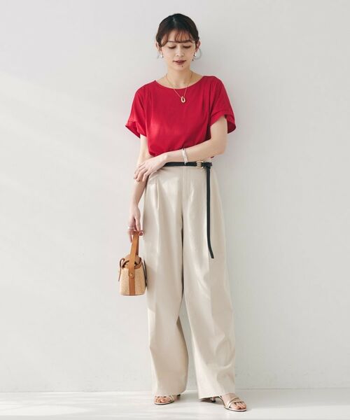 UNTITLED / アンタイトル カットソー | 【洗える】タック入りフレンチスリーブプルオーバー | 詳細22