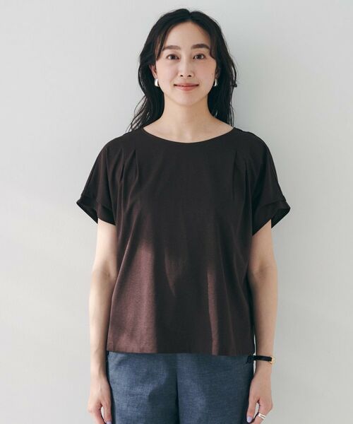 UNTITLED / アンタイトル カットソー | 【洗える】タック入りフレンチスリーブプルオーバー | 詳細25