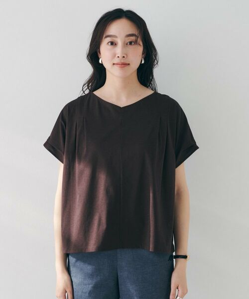 UNTITLED / アンタイトル カットソー | 【洗える】タック入りフレンチスリーブプルオーバー | 詳細28