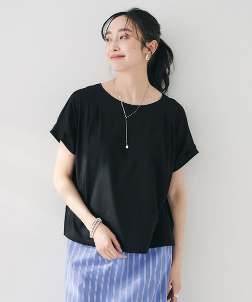 UNTITLED / アンタイトル カットソー | 【洗える】タック入りフレンチスリーブプルオーバー | 詳細8