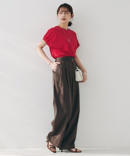 UNTITLED / アンタイトル カットソー | 【体型カバー/洗える】スリーブミニタックプルオーバー | 詳細16