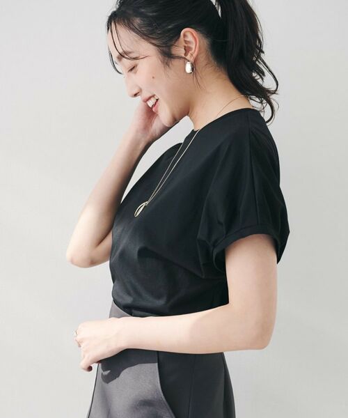 UNTITLED / アンタイトル カットソー | 【体型カバー/洗える】スリーブミニタックプルオーバー | 詳細7