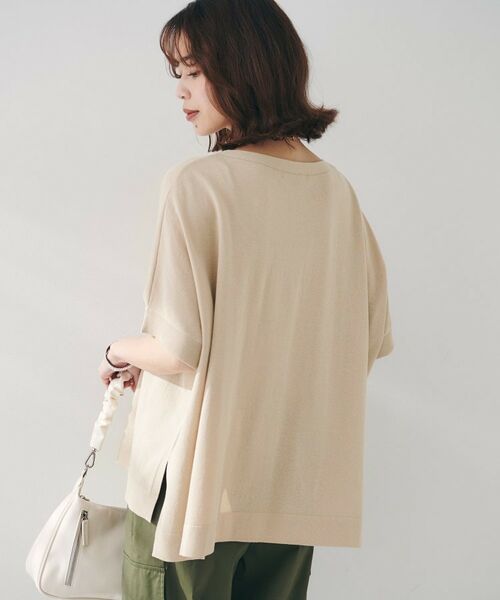 UNTITLED / アンタイトル ニット・セーター | 【体型カバー/手洗い可】コットンリネン ワイドプルオーバーニット | 詳細15