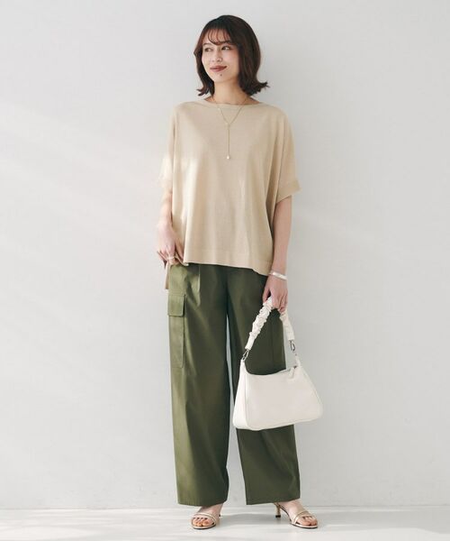 UNTITLED / アンタイトル ニット・セーター | 【体型カバー/手洗い可】コットンリネン ワイドプルオーバーニット | 詳細16