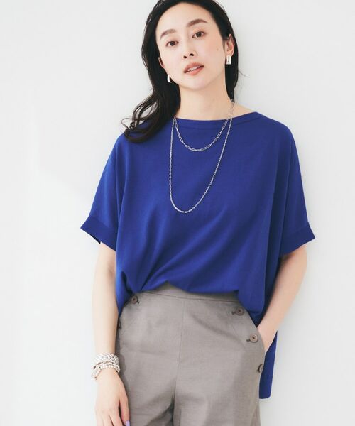 UNTITLED / アンタイトル ニット・セーター | 【体型カバー/手洗い可】コットンリネン ワイドプルオーバーニット | 詳細18