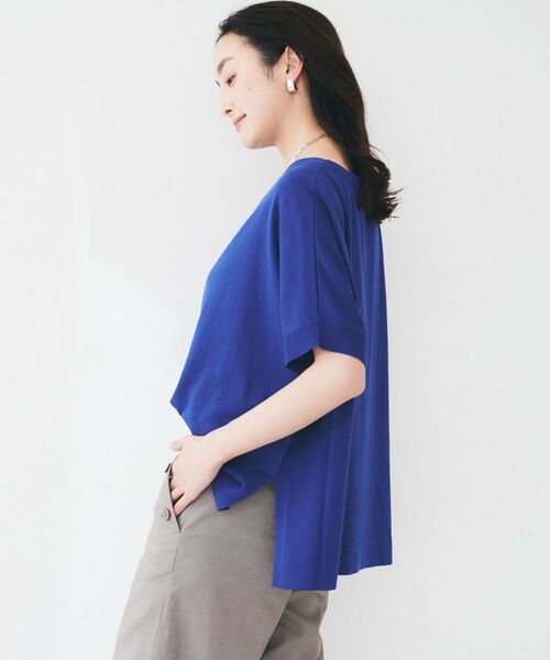 UNTITLED / アンタイトル ニット・セーター | 【体型カバー/手洗い可】コットンリネン ワイドプルオーバーニット | 詳細19