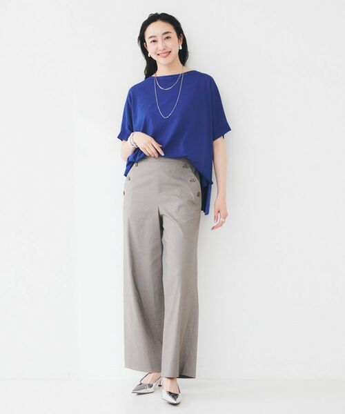 UNTITLED / アンタイトル ニット・セーター | 【体型カバー/手洗い可】コットンリネン ワイドプルオーバーニット | 詳細20