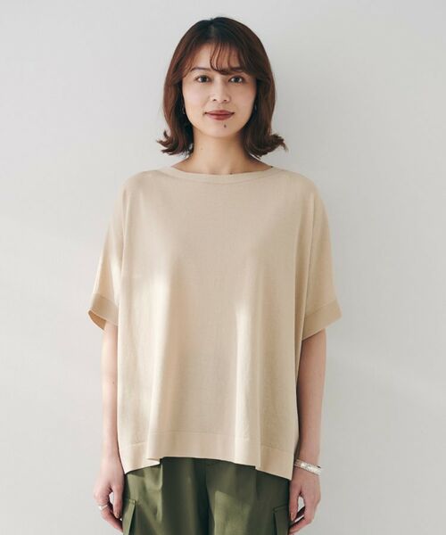 UNTITLED / アンタイトル ニット・セーター | 【体型カバー/手洗い可】コットンリネン ワイドプルオーバーニット | 詳細22