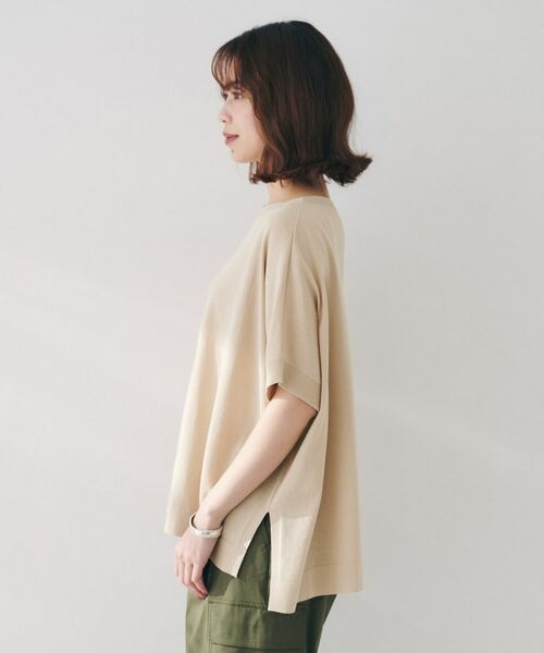 UNTITLED / アンタイトル ニット・セーター | 【体型カバー/手洗い可】コットンリネン ワイドプルオーバーニット | 詳細23