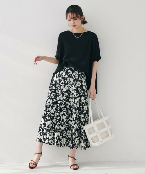 UNTITLED / アンタイトル ニット・セーター | 【体型カバー/手洗い可】コットンリネン ワイドプルオーバーニット | 詳細8