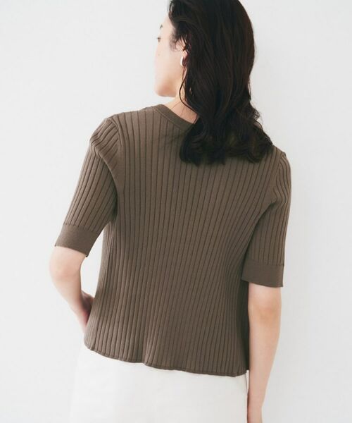 UNTITLED / アンタイトル ニット・セーター | 【五分袖/タイト】コットンリネン2WAYニット | 詳細15