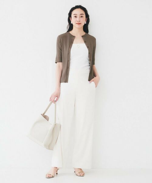 UNTITLED / アンタイトル ニット・セーター | 【五分袖/タイト】コットンリネン2WAYニット | 詳細16