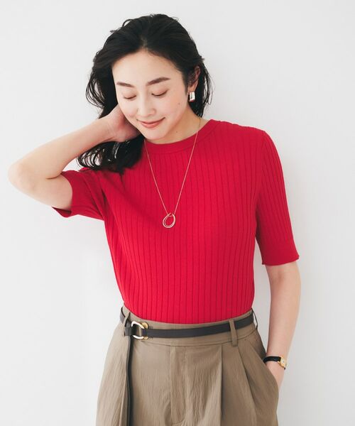 UNTITLED / アンタイトル ニット・セーター | 【五分袖/タイト】コットンリネン2WAYニット | 詳細18