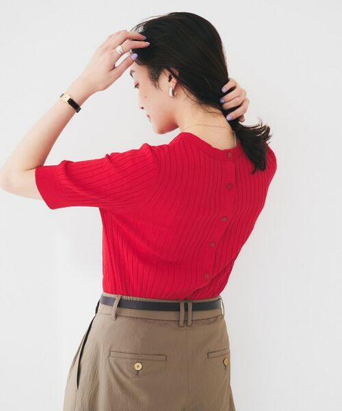 UNTITLED / アンタイトル ニット・セーター | 【五分袖/タイト】コットンリネン2WAYニット | 詳細19