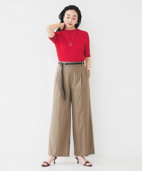 UNTITLED / アンタイトル ニット・セーター | 【五分袖/タイト】コットンリネン2WAYニット | 詳細20