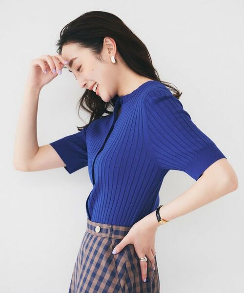 UNTITLED / アンタイトル ニット・セーター | 【五分袖/タイト】コットンリネン2WAYニット | 詳細22