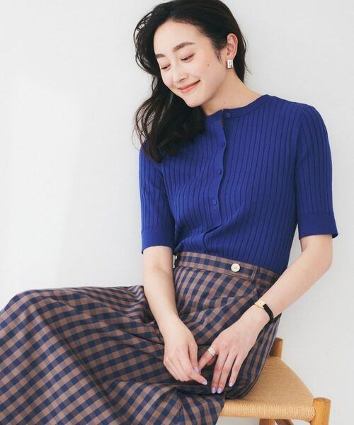 UNTITLED / アンタイトル ニット・セーター | 【五分袖/タイト】コットンリネン2WAYニット | 詳細23