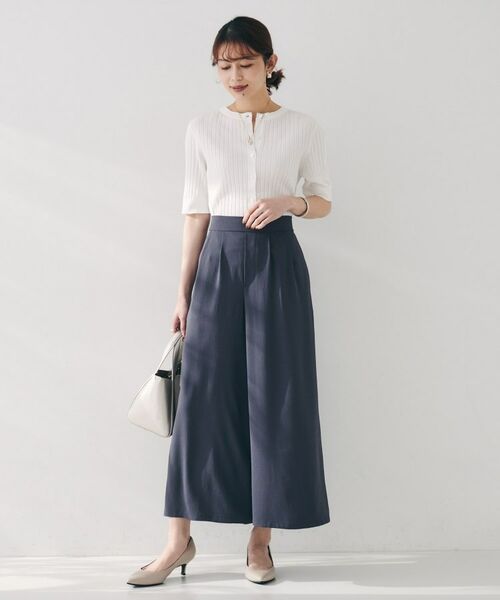 UNTITLED / アンタイトル ニット・セーター | 【五分袖/タイト】コットンリネン2WAYニット | 詳細6