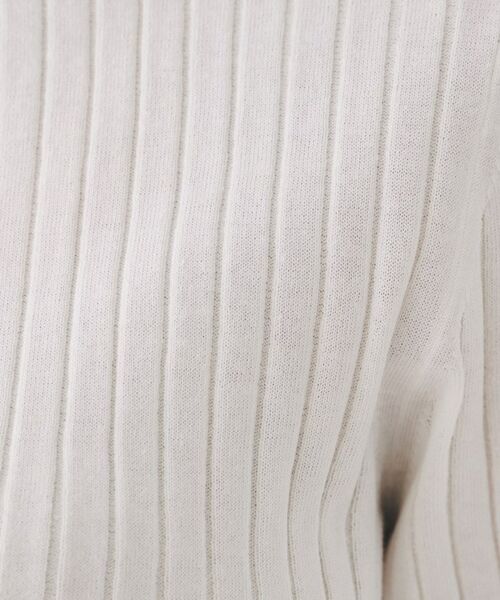 UNTITLED / アンタイトル ニット・セーター | 【五分袖/タイト】コットンリネン2WAYニット | 詳細7