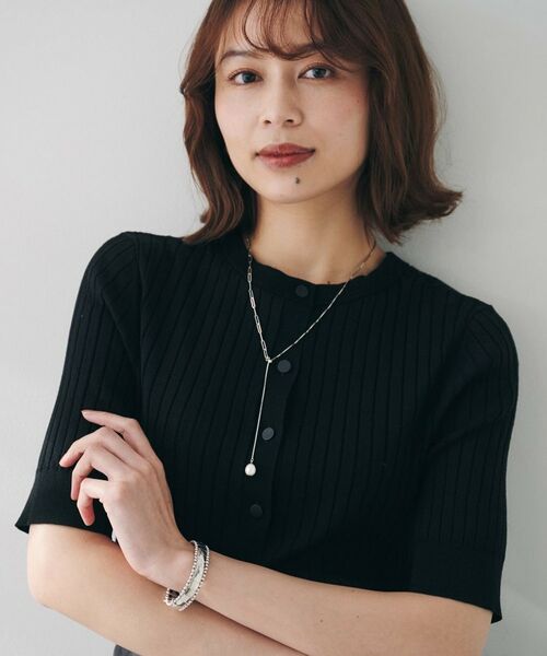 UNTITLED / アンタイトル ニット・セーター | 【五分袖/タイト】コットンリネン2WAYニット | 詳細8