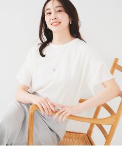 UNTITLED / アンタイトル ニット・セーター | 【洗える/体型カバー】袖異素材プルオーバーニット