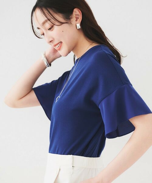 UNTITLED / アンタイトル ニット・セーター | 【洗える/体型カバー】袖異素材プルオーバーニット | 詳細10