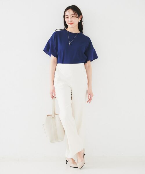 UNTITLED / アンタイトル ニット・セーター | 【洗える/体型カバー】袖異素材プルオーバーニット | 詳細12