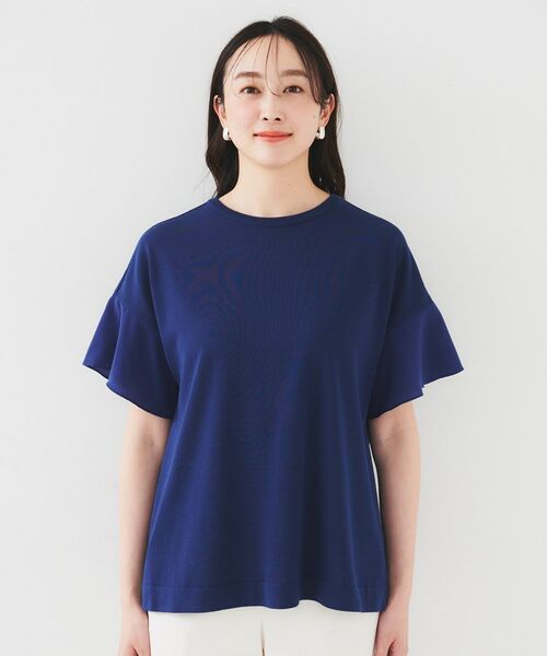 UNTITLED / アンタイトル ニット・セーター | 【洗える/体型カバー】袖異素材プルオーバーニット | 詳細14