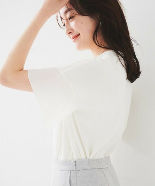 UNTITLED / アンタイトル ニット・セーター | 【洗える/体型カバー】袖異素材プルオーバーニット | 詳細3