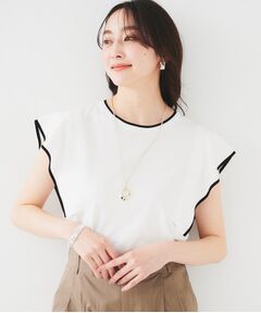 UNTITLED / アンタイトル ニット・セーター | 【きれいめ/二の腕カバー】フリルノースリーブニット