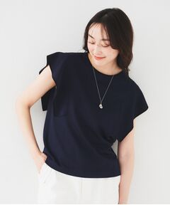 UNTITLED / アンタイトル ニット・セーター | 【きれいめ/二の腕カバー】フリルノースリーブニット