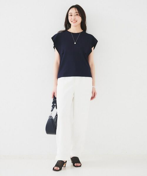 UNTITLED / アンタイトル ニット・セーター | 【きれいめ/二の腕カバー】フリルノースリーブニット | 詳細12