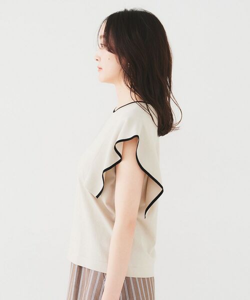 UNTITLED / アンタイトル ニット・セーター | 【きれいめ/二の腕カバー】フリルノースリーブニット | 詳細15