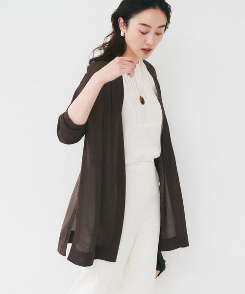 UNTITLED / アンタイトル カーディガン・ボレロ | 【ゆったり/ロング】シアーカーディガン | 詳細6