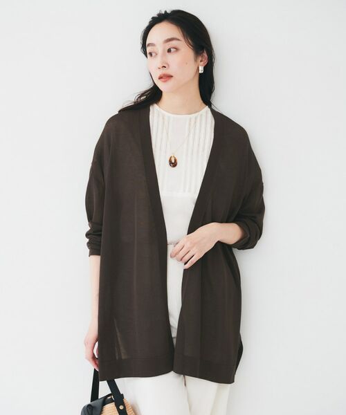 UNTITLED / アンタイトル カーディガン・ボレロ | 【ゆったり/ロング】シアーカーディガン | 詳細7