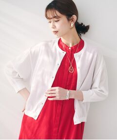 UNTITLED / アンタイトル カーディガン・ボレロ | 【短丈/シアー/洗える】ドルマンスリーブカーディガン