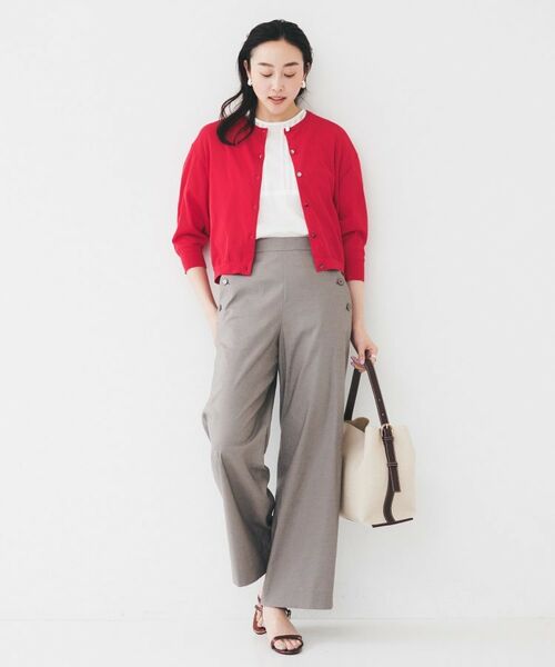 UNTITLED / アンタイトル カーディガン・ボレロ | 【短丈/シアー/洗える】ドルマンスリーブカーディガン | 詳細15