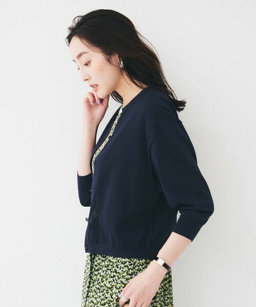 UNTITLED / アンタイトル カーディガン・ボレロ | 【短丈/シアー/洗える】ドルマンスリーブカーディガン | 詳細18